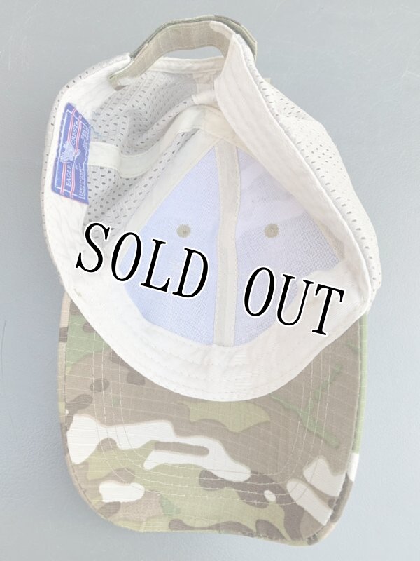 画像7: 米軍放出品 EAGLE CREST ベルクロ付きメッシュキャップ マルチカム (7)