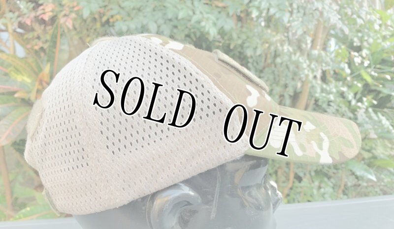 画像4: 米軍放出品 EAGLE CREST ベルクロ付きメッシュキャップ マルチカム (4)