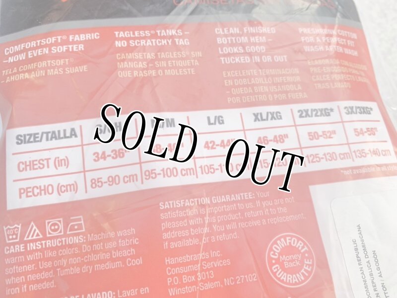 画像4: 米軍放出品 Hanes ヘインズ タンクトップ 3枚セット　LARGE (4)