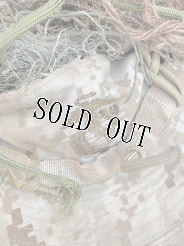 画像5: 米海兵隊実物 狙撃手 スナイパー    ギリーハット LARGE (5)