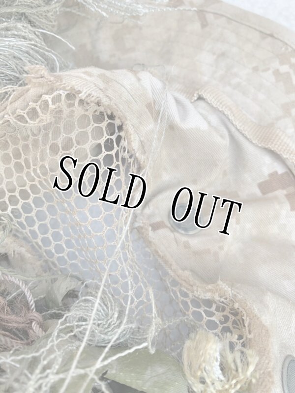 画像3: 米海兵隊実物 狙撃手 スナイパー    ギリーハット LARGE (3)