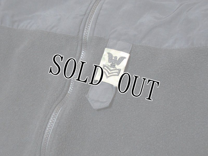 画像3: 米軍実物, US NAVY 　ポーラテックフリース　ブラック　M-R (3)