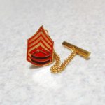 画像1: 米軍放出品 U.S.M.C  TIE TAC　G SGT　ガナリーサージェントネクタイピン (1)