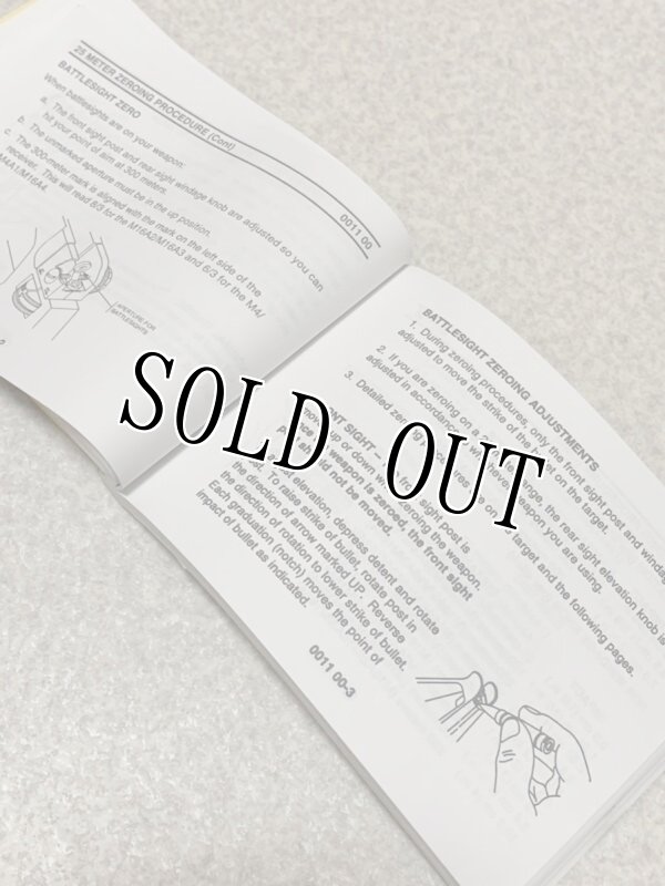 画像14: 米軍実物 5.56mm M4/M16 ライフル マニュアル (14)
