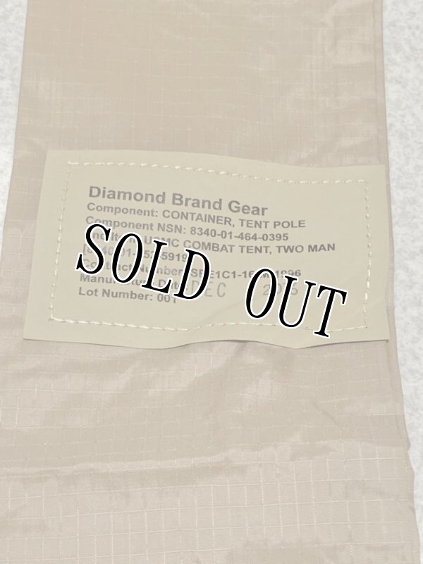 画像2: 米軍実物 USMC DIAMOND BRAND コンバットテント テントポール 収納バッグ (2)