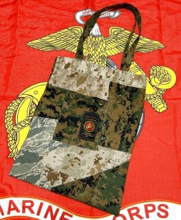 米軍実物 US ARMY BDU生地 迷彩リメイクバッグ ACU 米軍放出品