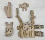 画像1: 米軍実物 BLACKHAWK LEG HOLSTER U.S.M.C 官給品 ホルスター (1)