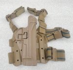 画像5: 米軍実物 BLACKHAWK LEG HOLSTER U.S.M.C 官給品 ホルスター (5)