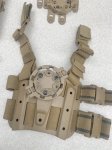 画像2: 米軍実物 BLACKHAWK LEG HOLSTER U.S.M.C 官給品 ホルスター (2)