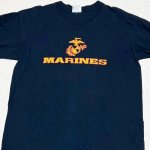 画像2: 米軍放出品　U,S,MARINES　ロングスリーブTシャツ　LARGE (2)