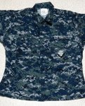 画像2: 米軍実物　US NAVY,　迷彩ジャケット　S-XX SHORT (2)