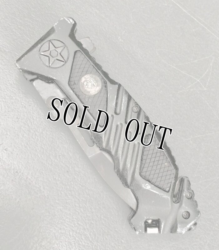 画像7: 米軍放出品 MTech USA    USMC フォールディング レスキュー ナイフ M-1023BK (7)