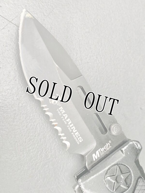 画像4: 米軍放出品 MTech USA    USMC フォールディング レスキュー ナイフ M-1023BK (4)