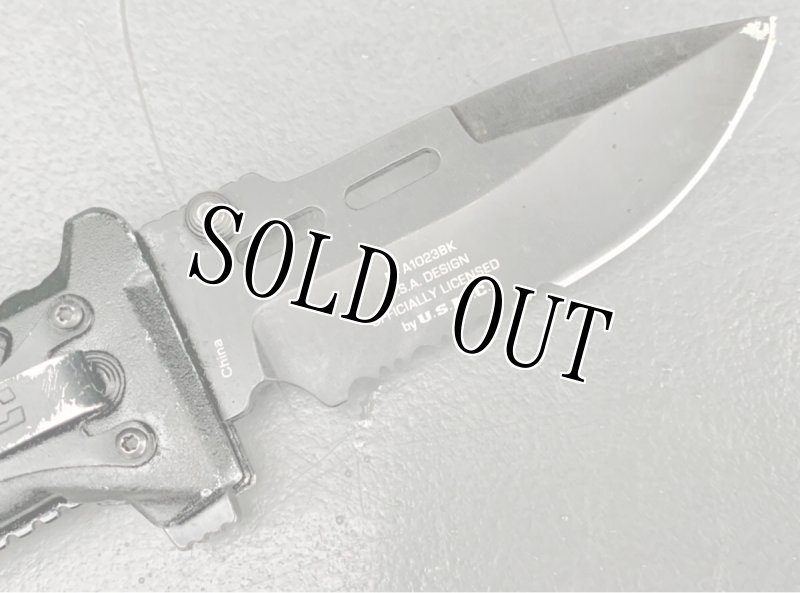 画像3: 米軍放出品 MTech USA    USMC フォールディング レスキュー ナイフ M-1023BK (3)