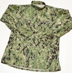 画像1: 米軍実物,US NAVY,　AOR2　NUW　迷彩ジャケット　TYPEIII　L-XL (1)