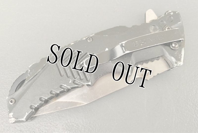 画像9: 米軍放出品 ユナイテッド カトラリー USMC   フォールディング ナイフ (9)