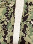 画像2: 米軍実物,US NAVY,　AOR2　NUW　迷彩パンツ　TYPEIII　SMALL-X SHORT　カスタム (2)