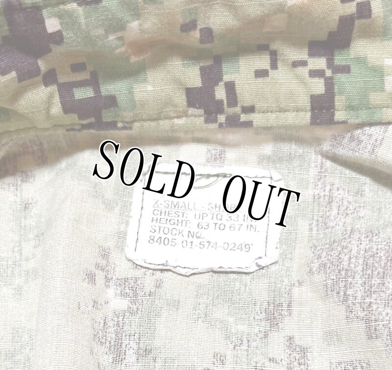 画像8: 米軍実物,US NAVY, AOR2 NUW 迷彩ジャケット TYPEIII XS-SHORT (8)