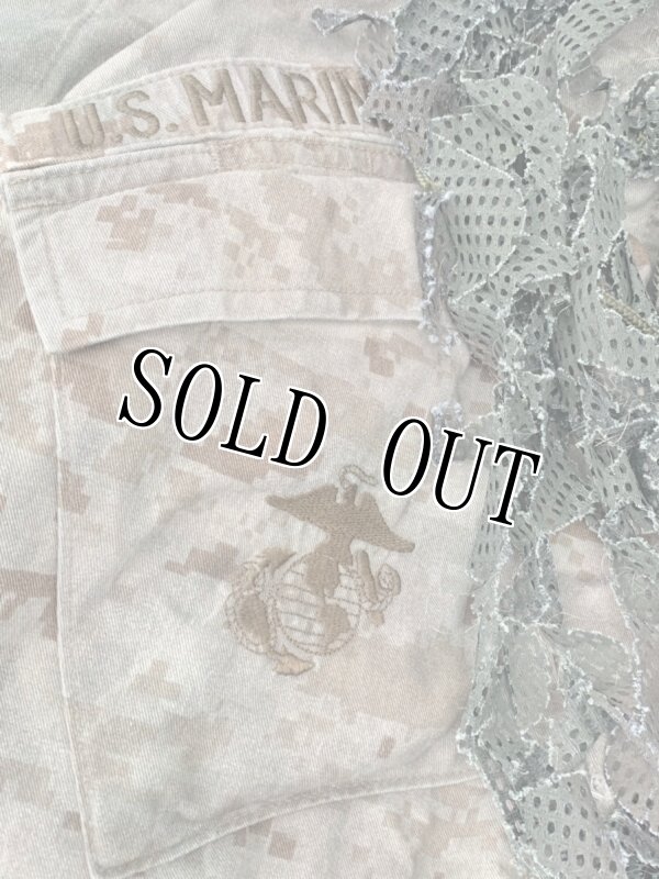 画像3: 米海兵隊実物放出品 狙撃手 ソルジャーメイド  スナイパー  ギリージャケット (3)