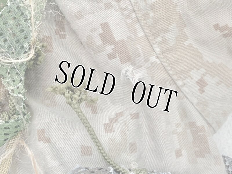 画像9: 米海兵隊実物放出品 狙撃手 ソルジャーメイド  スナイパー  ギリージャケット (9)