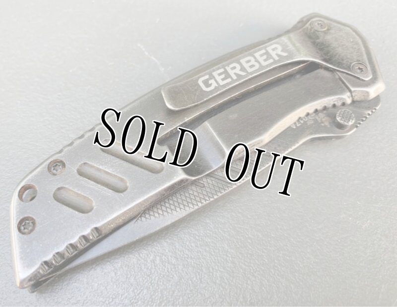 画像6: 米軍放出品 GERBER 折りたたみナイフ 半波刃 スワッガー (6)