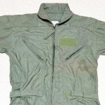 画像2: 米軍実物 COVERALLS,FLYER'S SUMMER,FIRE-RESISTANT　フライトスーツ　38LONG (2)