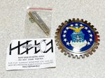 画像1: 米軍放出品 U.S.AIR FORCE カーエンブレム/グリルバッジ (1)