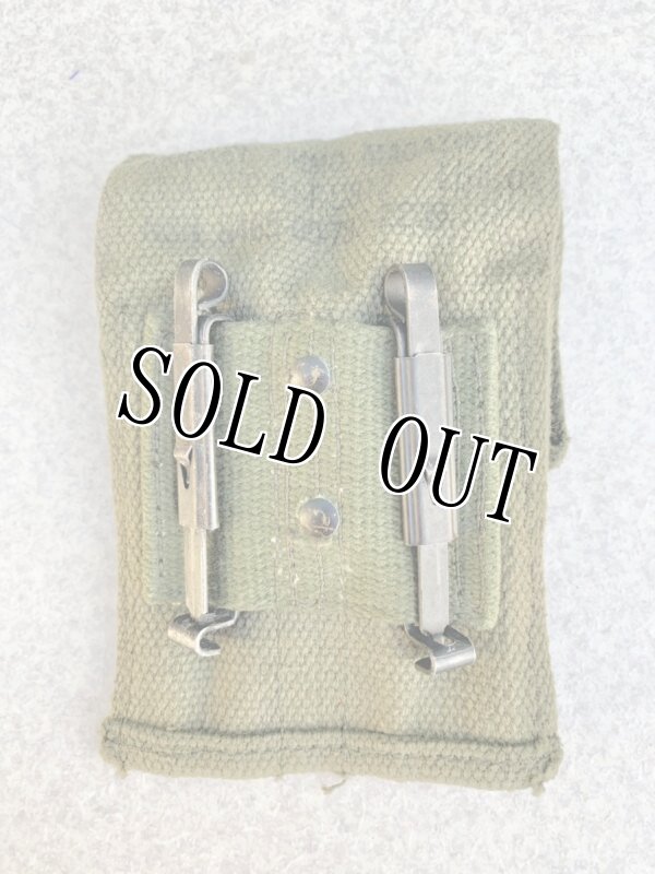 画像3: 米軍実物 M-56装備 M1911 コットンマ ガジン ポーチ　OD (3)