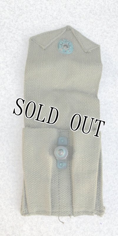 画像2: 米軍実物 M-56装備 M1911 コットンマ ガジン ポーチ　OD (2)