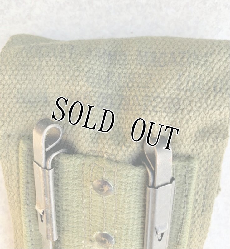 画像4: 米軍実物 M-56装備 M1911 コットンマ ガジン ポーチ　OD (4)