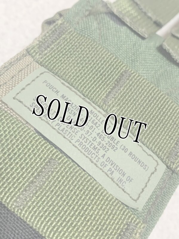 画像9: 米軍実物 ダブルマ ガジンポーチ MOLLE II M4/M16 ウッドランド (9)