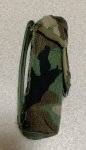 画像3: 米軍実物 ダブルマ ガジンポーチ MOLLE II M4/M16 ウッドランド (3)