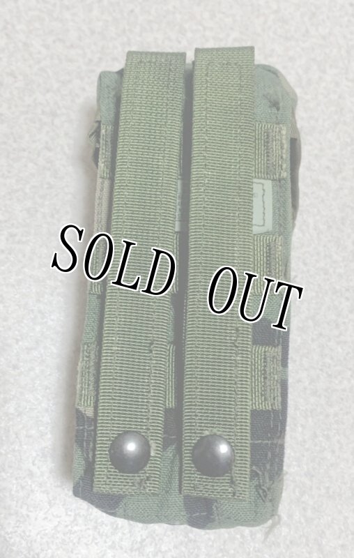 画像5: 米軍実物 ダブルマ ガジンポーチ MOLLE II M4/M16 ウッドランド (5)