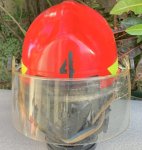 画像3: 米海軍実物 Bullard U.S.NAVY ファイヤーマン 消防士 ヘルメット LEDライト  (3)