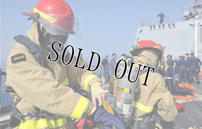 画像2: 米海軍実物 Bullard U.S.NAVY ファイヤーマン 消防士 ヘルメット LEDライト  (2)