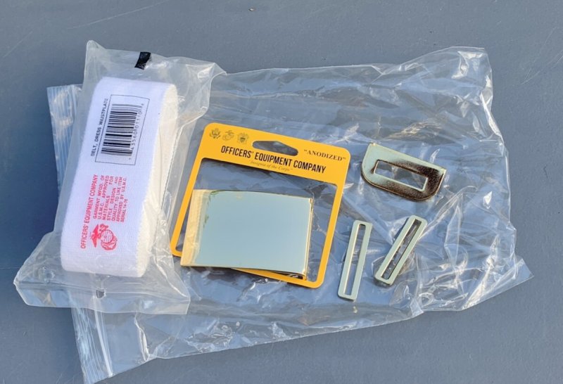 画像1: 米軍放出品 USMC ブルードレス/ベルト (1)