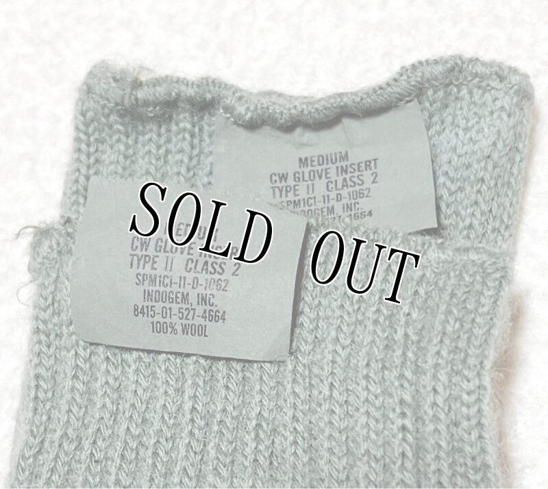 画像3: 米軍実物 CW GLOVE INSERT  TYPE II　CLASS 2　軍手　ACU/ABU　M (3)