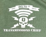 画像2: 米軍実物　TRANSMISSIONS CHIEF　Tシャツ　LARGE (2)