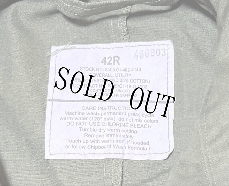 画像3: 米軍実物 カバーオール/つなぎ　42R　OD (3)