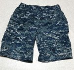 画像1: 米海軍実物　US NAVY,　迷彩ハーフパンツ 　MEDIUM (1)