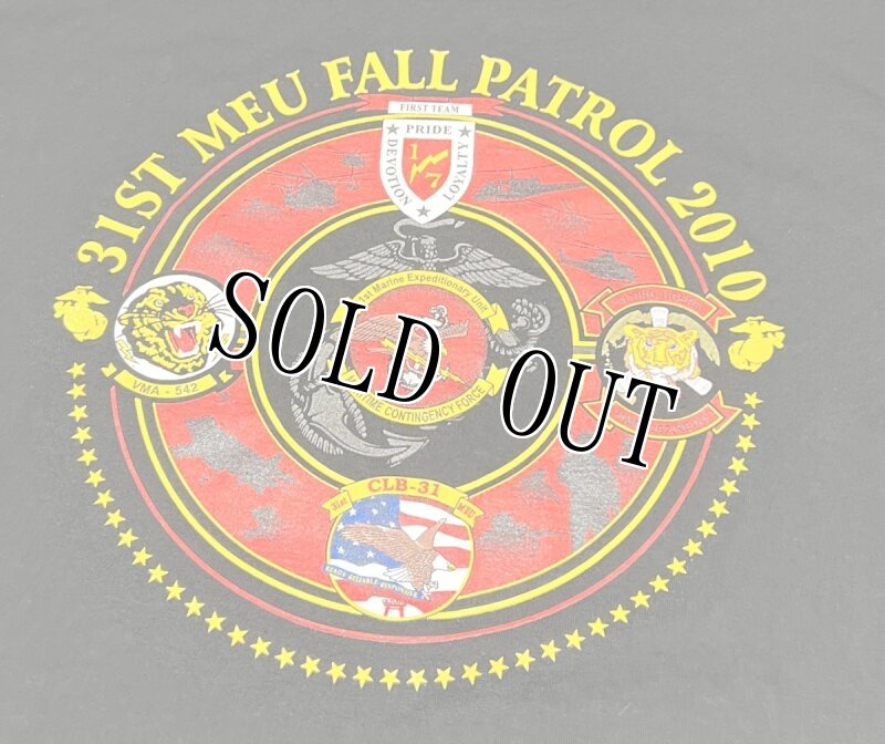 画像2: 米軍放出品,US MARINES 31ST MEU FALL PATROL 2010  T シャツ X LARGE (2)