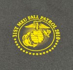 画像4: 米軍放出品,US MARINES　31ST　MEU FALL PATROL 2010 　T シャツ　SMALL (4)