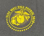 画像4: 米軍放出品,US MARINES　31ST　MEU FALL PATROL 2010 　T シャツ　X LARGE (4)