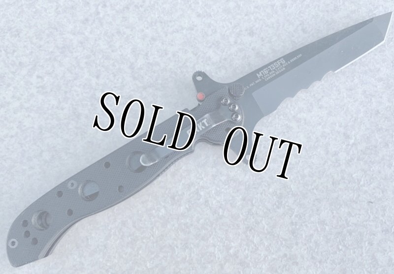 画像2: 米軍放出品　CRKT  M16- 13SFG SPECIAL FORCES  TANTO WITH VEFF SERRATION ナイフツール (2)