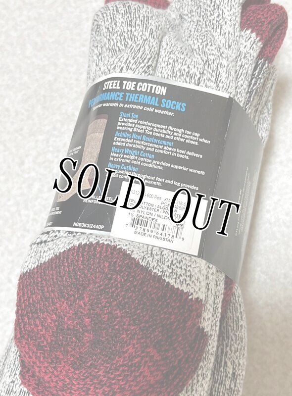 画像4: 米軍放出品 Dickies STEEL TOE CREW PERFOMANCE THERMALS ソックス3Pセット (4)