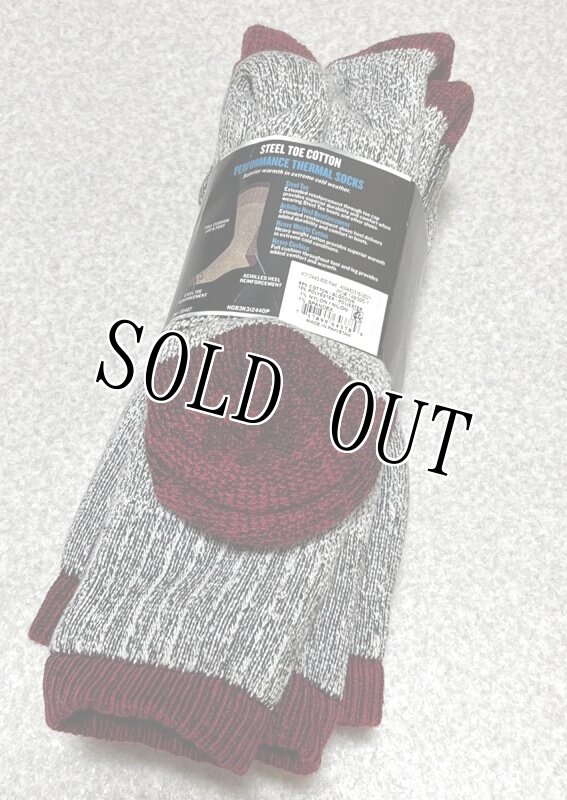 画像3: 米軍放出品 Dickies STEEL TOE CREW PERFOMANCE THERMALS ソックス3Pセット (3)