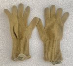 画像1: 米軍実物 GLOVE INSERT CW LIGHTWEIGHT　軍手　コヨーテ　M (1)