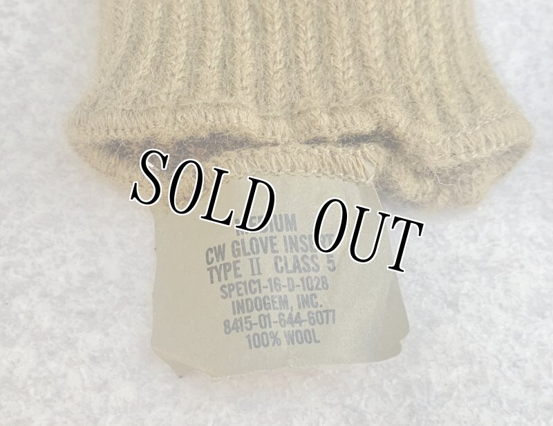 画像6: 米軍実物 GLOVE INSERT CW LIGHTWEIGHT 軍手 コヨーテ M (6)
