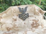 画像6: 米軍海軍実物 US NAVY デザートマーパット キャップ 八角帽 LARGE (6)