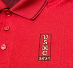 画像2: 米軍放出品　USMC SEMPER FI　 ポロシャツ　MEDIUM (2)